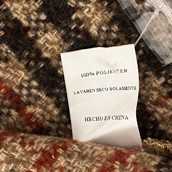 NWOT Mini Skirt Tweed 6Button Front  Dark Academia Preppy Raw Hem SZ Med - Picture 8 of 12